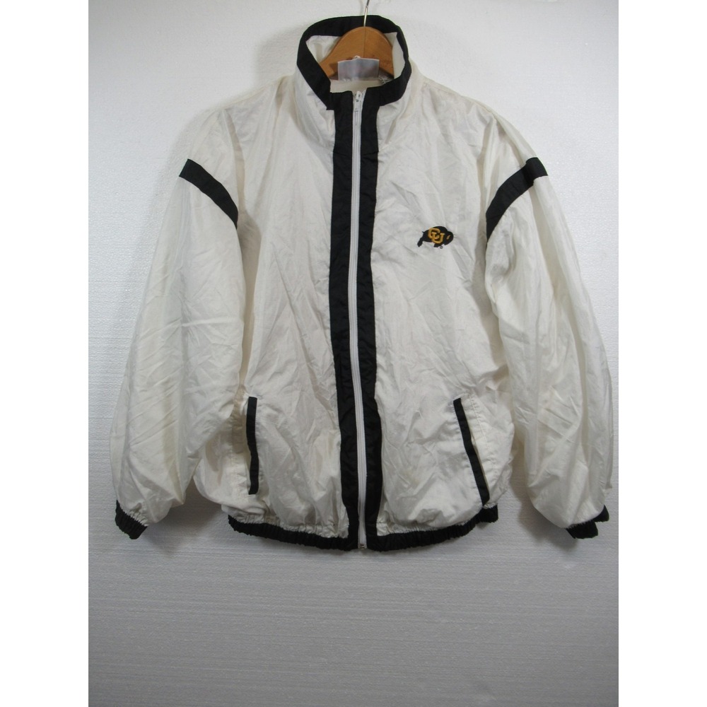 Vintage 90s Colorado Buffaloes Football Nylon Windbreaker Jacket Men Large